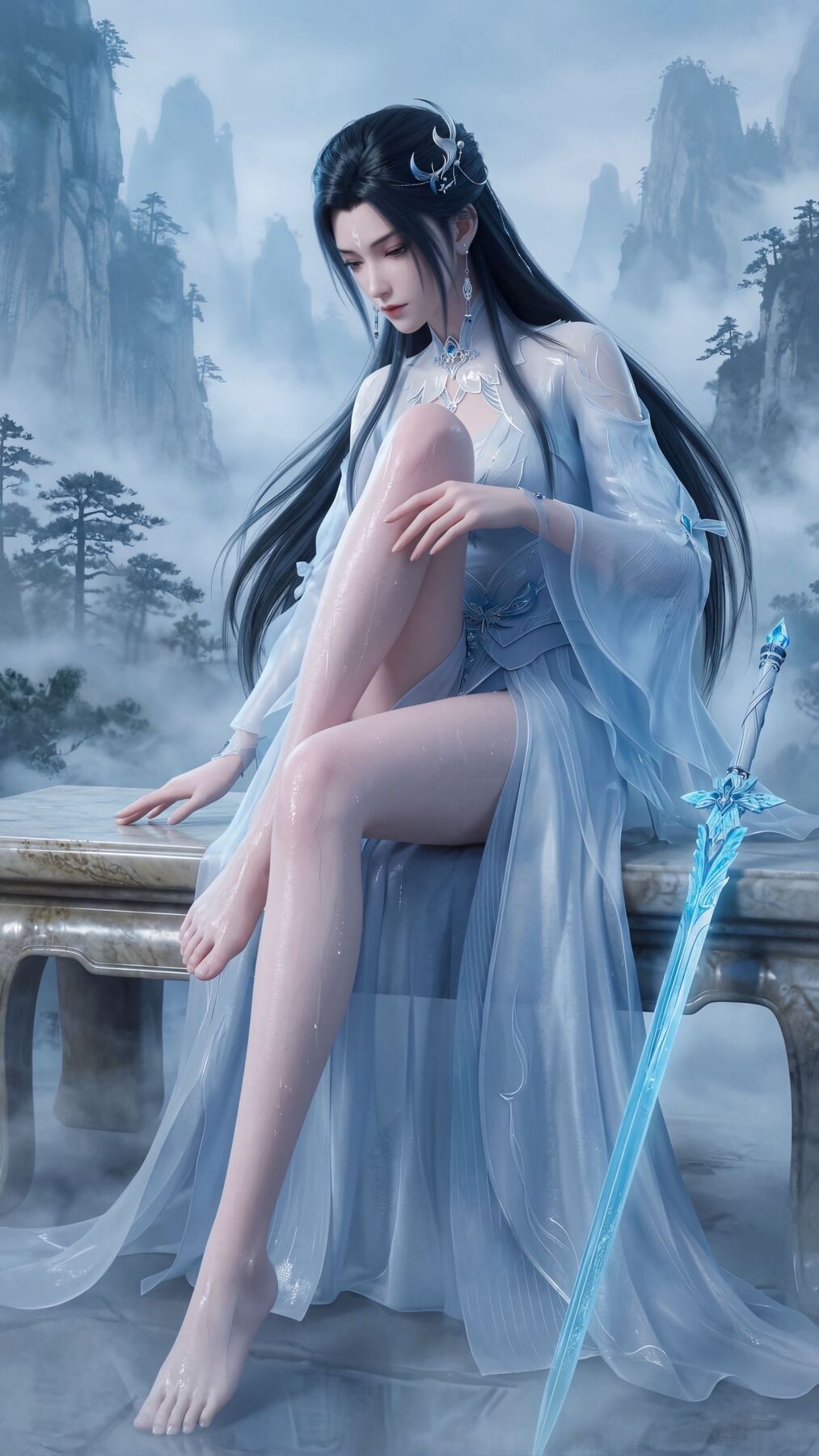陆雪琪 白衣胜雪 清冷绝尘 眉眼凝霜 外冷心热 初心不负 诛仙 国漫女神 大长腿,第3张 陆雪琪 白衣胜雪 清冷绝尘 眉眼凝霜 外冷心热 初心不负 诛仙 国漫女神 大长腿