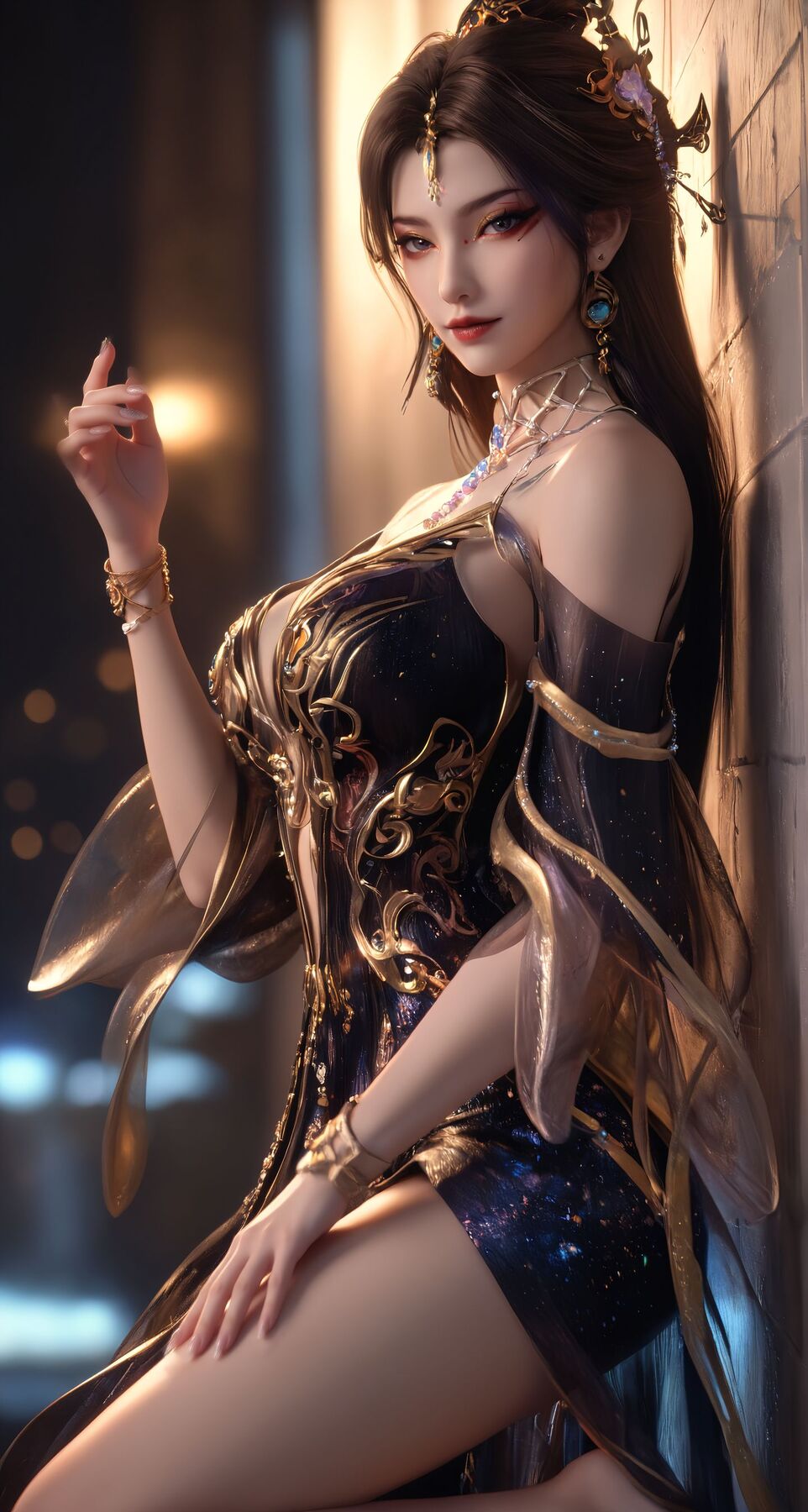 玄幻古风动画 古佩儿 国漫美女 动漫女神 大长腿性感御姐 超高清手机壁纸