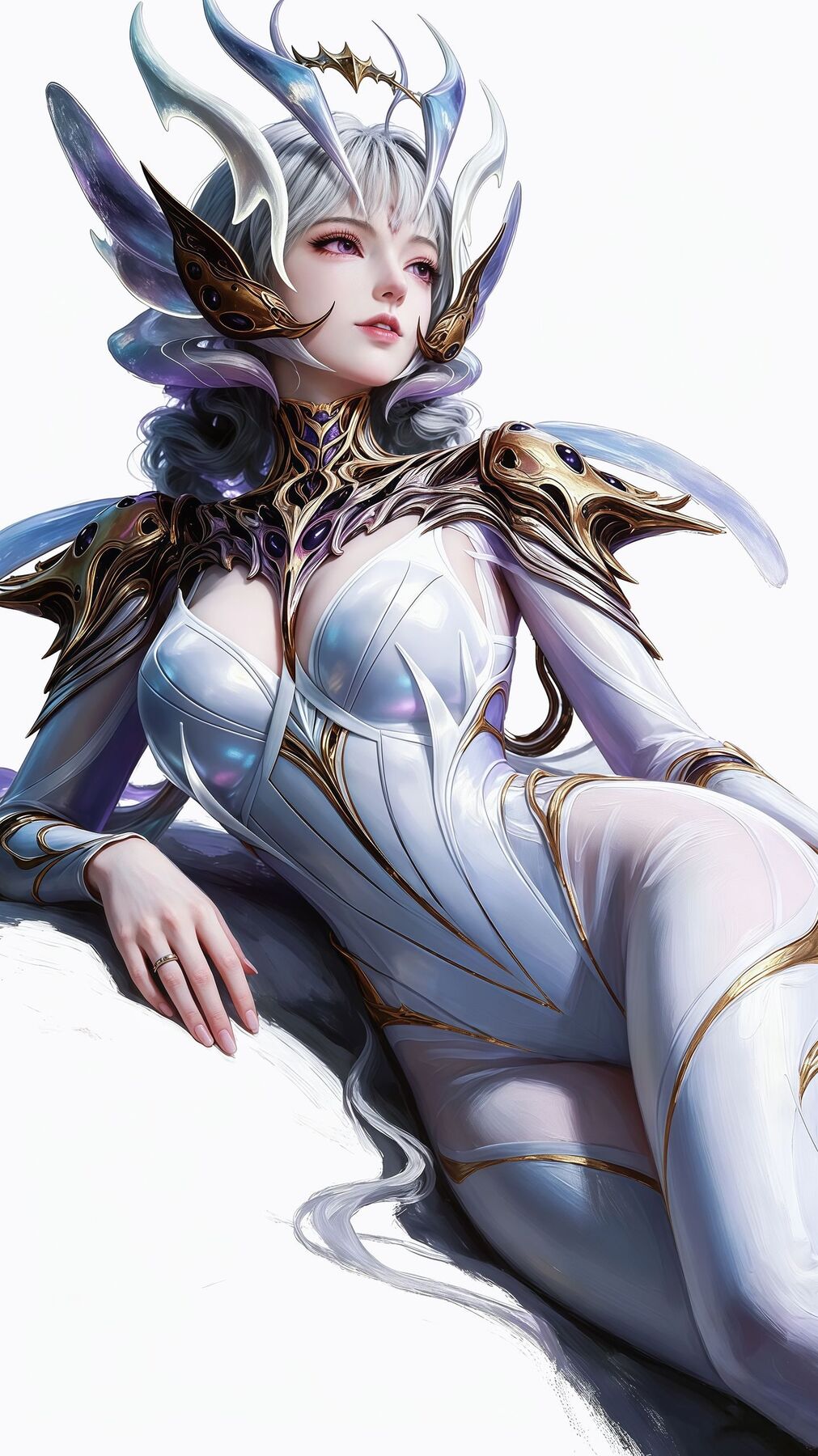 ai插画壁纸 吞噬星空 虫族女皇 班夫之主 溟莲之主 国漫动漫清纯美女