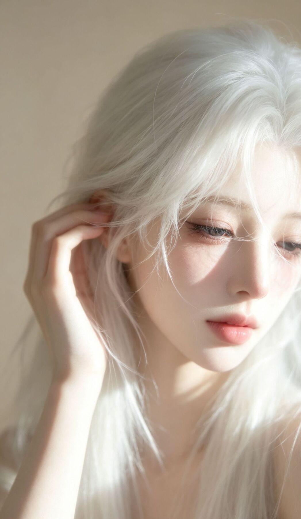 AI写实美女 手机壁纸 逆水寒手游 楼兰版本 游戏角色捏脸 唯美,第1张 AI写实美女 手机壁纸 逆水寒手游 楼兰版本 游戏角色捏脸 唯美