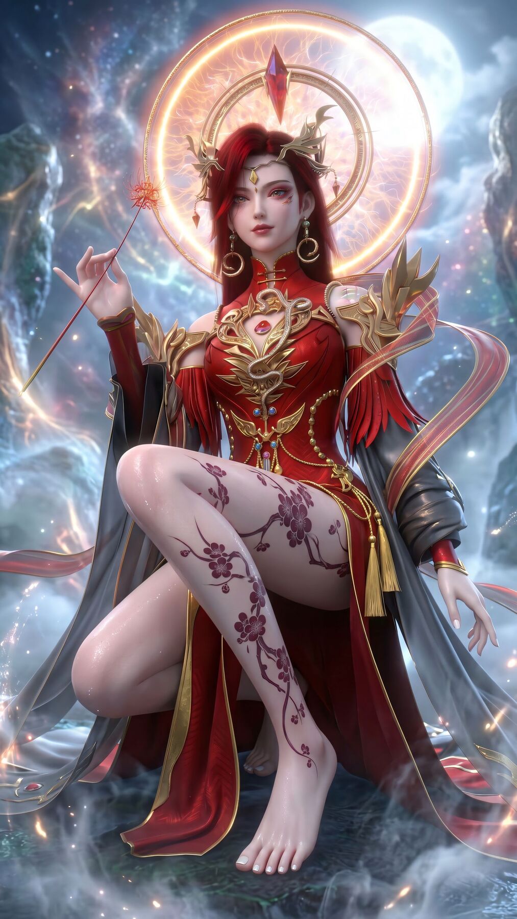 夜色已至 红唇血妖女王 赛博朋克风格 星辰变最终季 动漫壁纸 国漫女神,第2张 夜色已至 红唇血妖女王 赛博朋克风格 星辰变最终季 动漫壁纸 国漫女神