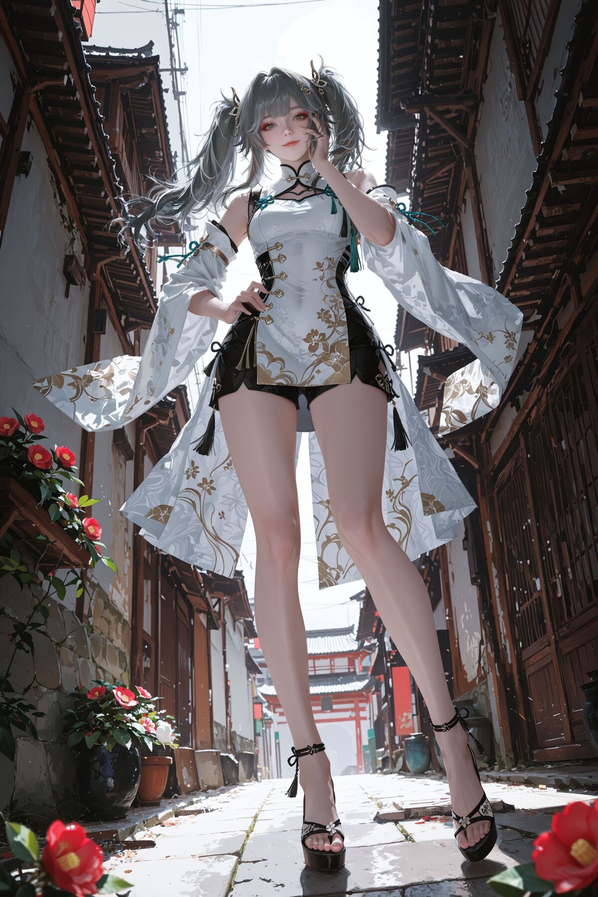 4K超高清质感美图壁纸 二次元游戏美女 同人二创 椿 鸣潮尤诺 双马尾萝莉,第2张 4K超高清质感美图壁纸 二次元游戏美女 同人二创 椿 鸣潮尤诺 双马尾萝莉
