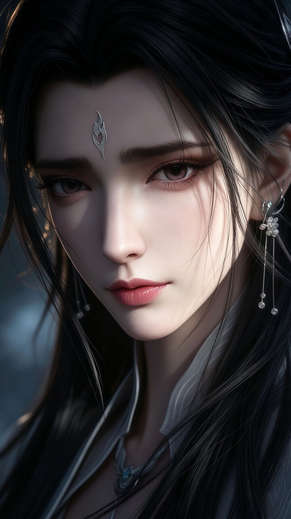 诛仙陆雪琪 一脸忧郁的女主 国漫美女 动漫女神 脸部表情特写