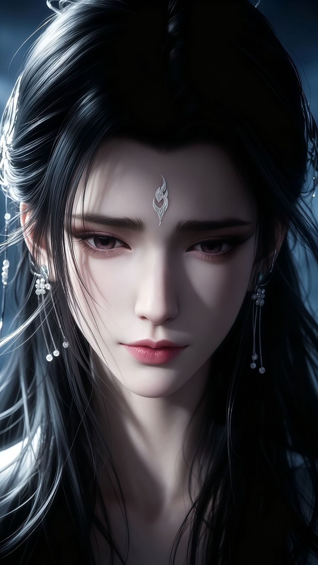 诛仙陆雪琪 一脸忧郁的女主 国漫美女 动漫女神 脸部表情特写