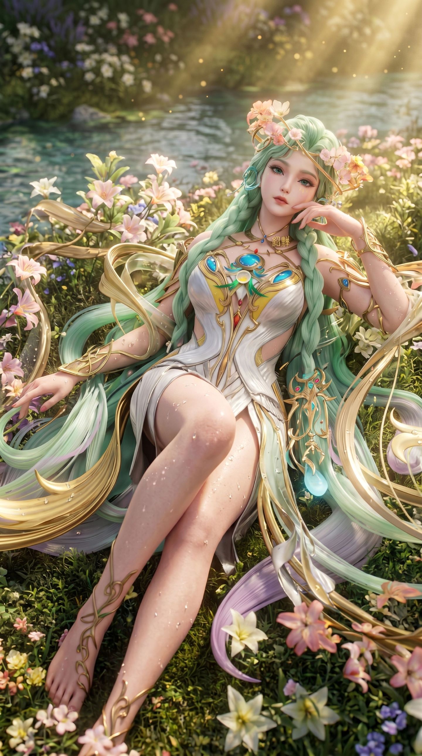 王者荣耀 貂蝉皮肤 梦幻花仙唯美意境 森林里的精灵少女 手机壁纸 全面屏高清壁纸,第3张 王者荣耀 貂蝉皮肤 梦幻花仙唯美意境 森林里的精灵少女 手机壁纸 全面屏高清壁纸