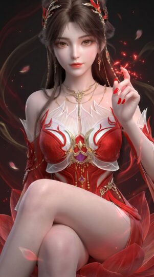 国漫壁纸 完美世界 火灵儿 动漫美图壁纸 唯美高清美女图片-皮皮兔动漫