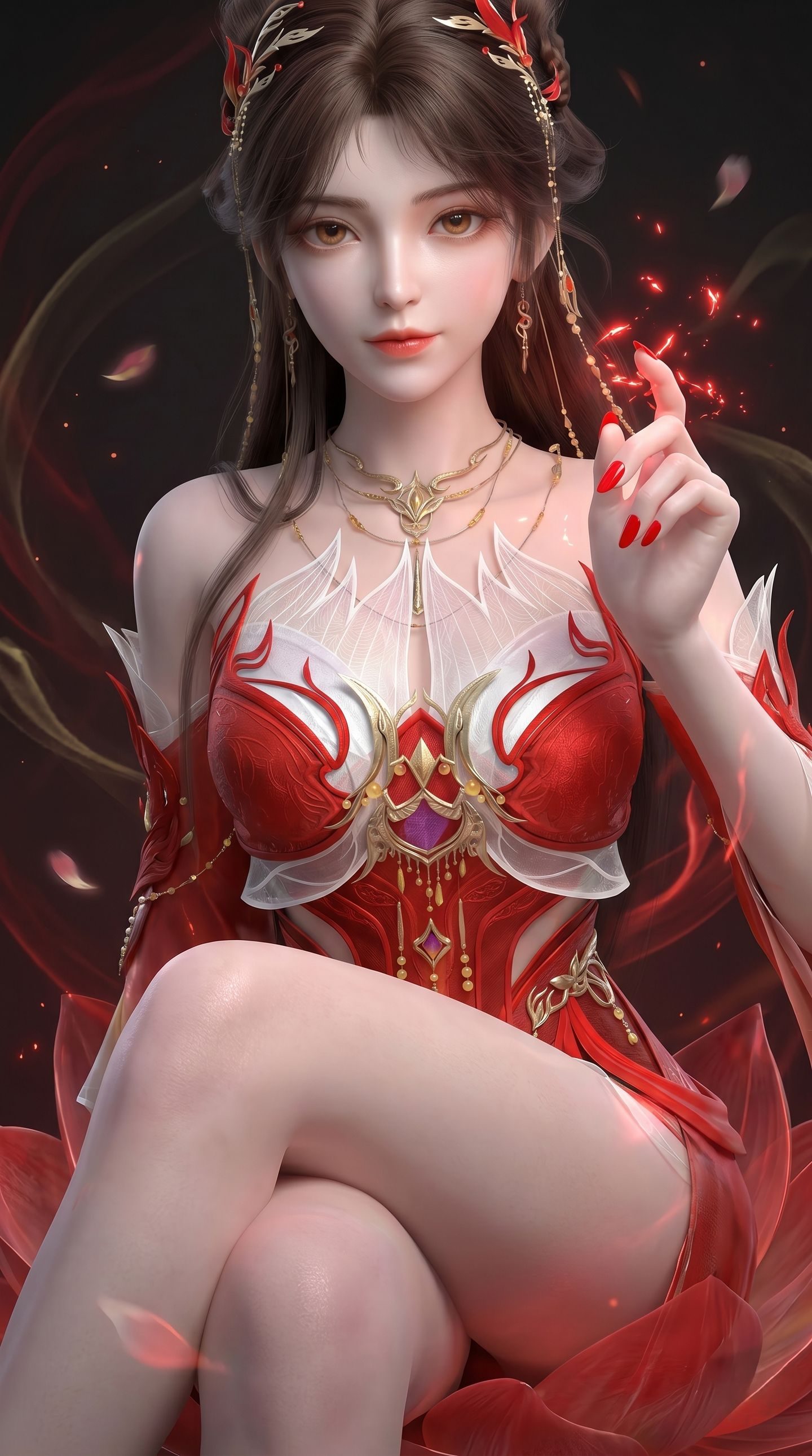 国漫壁纸 完美世界 火灵儿 动漫美图壁纸 唯美高清美女图片