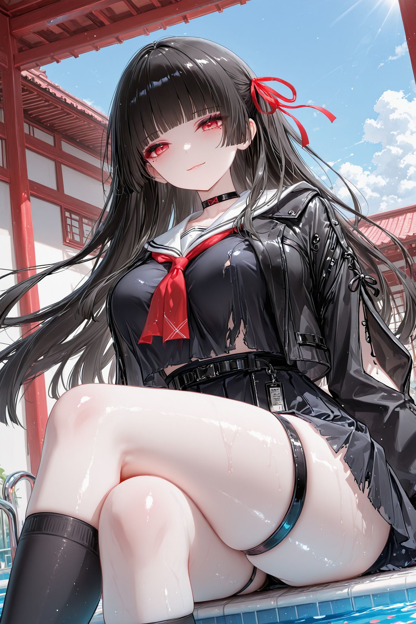 鸣潮 二次元少女 游戏人物图片 千咲的美腿 美图分享