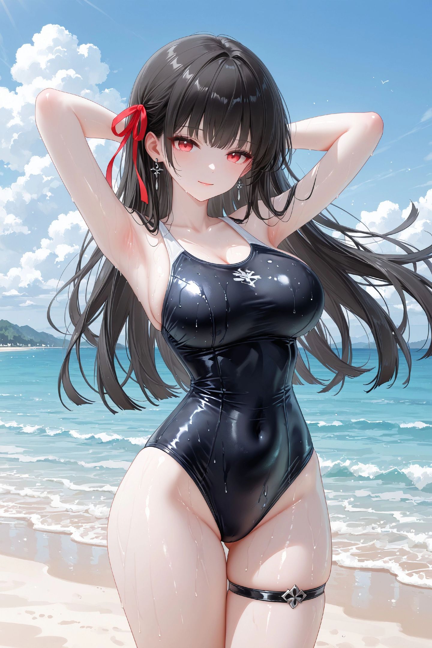 千咲海边沙滩泳装比基尼版 二次元福利美图 鸣潮游戏角色图片壁纸,第2张 千咲海边沙滩泳装比基尼版 二次元福利美图 鸣潮游戏角色图片壁纸