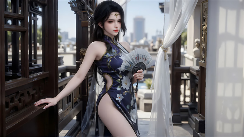 [AI国漫第1407期] [斗破苍穹] [玄衣 · 系列二] 旗袍 [80]