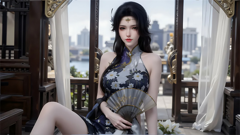 [AI国漫第1407期] [斗破苍穹] [玄衣 · 系列二] 旗袍 [80]