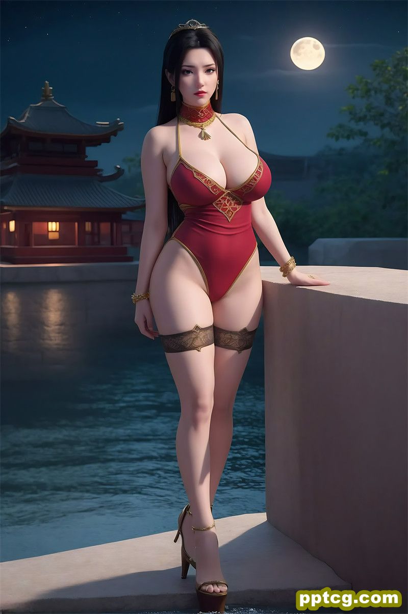 [AI国漫第1448期] [斗破苍穹] [萧玉· 系列一] 红色露奶装丝袜 [34]