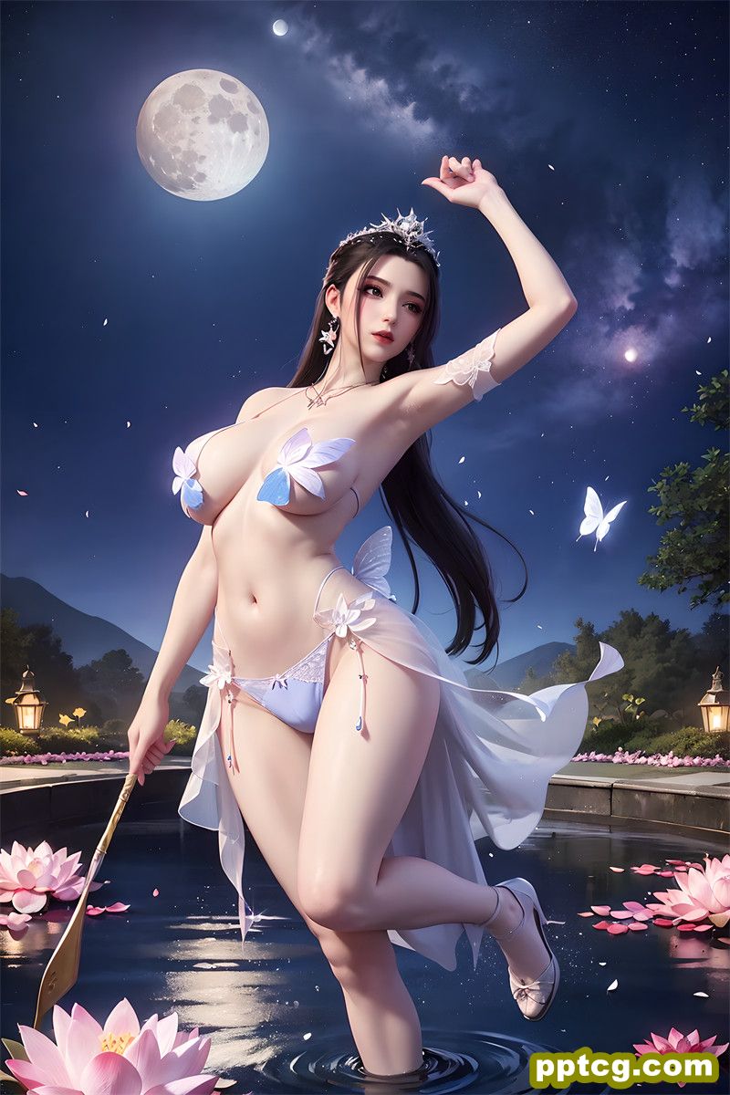 [AI国漫第1572期] [逆天邪神] [楚月婵 · 系列三] 月下写真 [200]